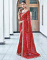 Vasthrlay Embroidery Georgette Unstitched Sky Blue Saree
