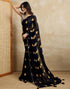Vasthrlay Georgette Bandhani Unstitched Green Saree