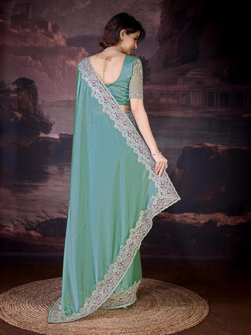 Vasthrlay Embroidered Unstitched Designer Ethnic Wear