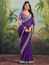 Vasthrlay Georgette Embroidery Rani Saree
