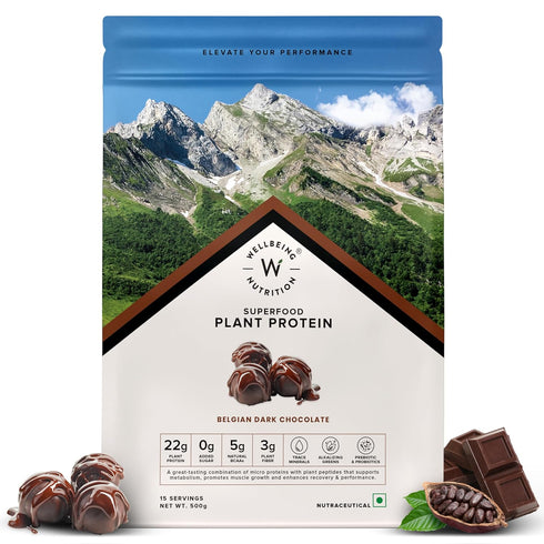 Wellbeing Nutrition Superfood Plant Protein | Dark Chocolate Hazelnut