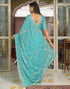 Vasthrlay Georgette Embroidery Unstitched Maroon Saree