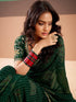 Vasthrlay Georgette Embroidery Red Saree