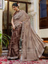 Vasthrlay Chiffon Bandhani Beige Saree