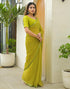 Vasthrlay Chiffon Blouse Maroon Saree