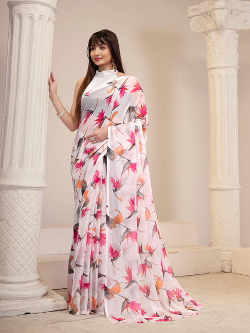 Vasthrlay Chiffon Floral Saree