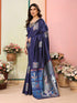 VasthrlayKanjivaram Banarasi Unstitched Mustard Free Ethnic Wear