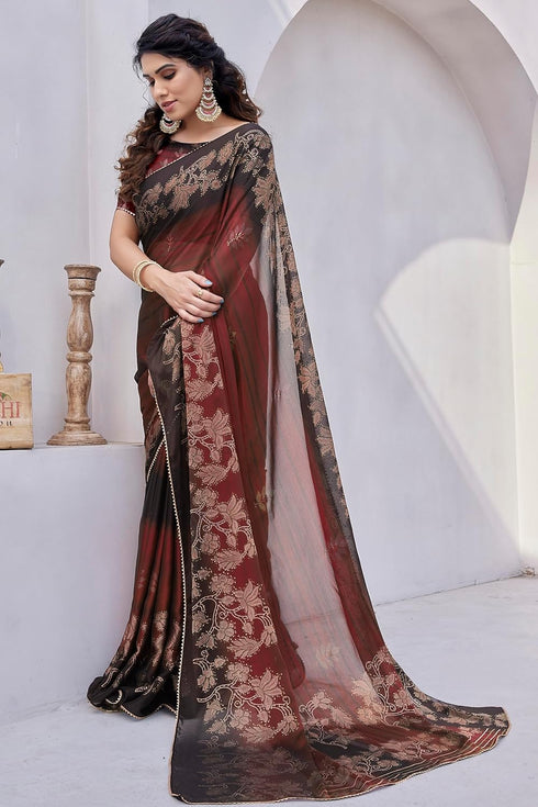 Vasthrlay Fashion Chiffon Printed Ethnic Wear