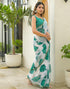 Vasthrlay Chiffon Blouse Maroon Saree