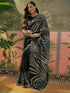 Vasthrlay Womens Printed Unstitched Beige Saree