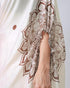 Vasthrlay Printed Kaftan Freehand Cream Soft Satin Saree