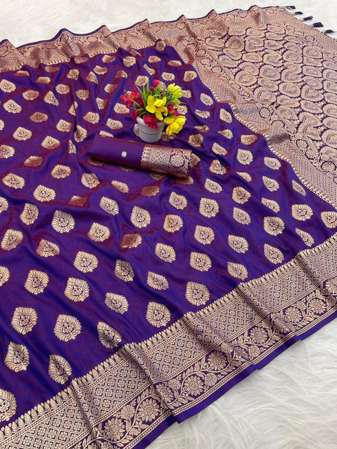 Vasthrlay Kanjivaram Banarasi Lavendar