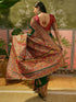 Vasthrlay Womens Weaving Unstitched Green Saree