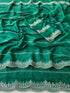 Vasthrlay Blue Embroidery Saree