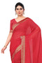 Vasthrlay Fashion Georgette Bandhej Red Ethnic Wear