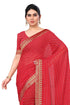 Vasthrlay Fashion Georgette Bandhej Red Ethnic Wear