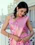 Vasthrlay Womens Printed Unstitched Beige Saree