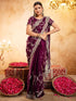 Vasthrlay Scalloped Embroidery Unstitched Light Green Saree