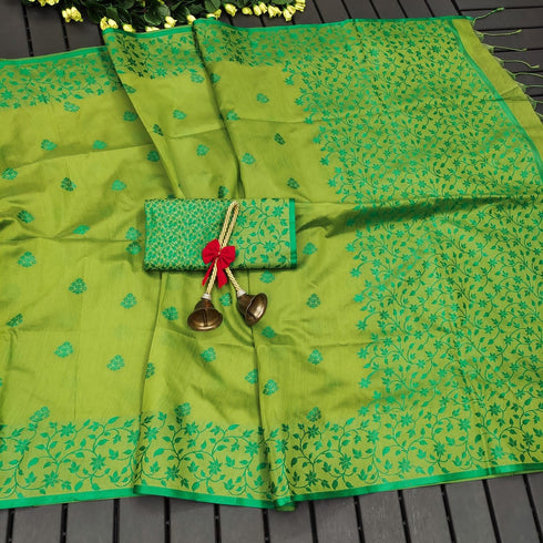 Vasthrlay Tussar Saree Floral
