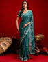 Vasthrlay Georgette Embroidery Unstitched Maroon Saree