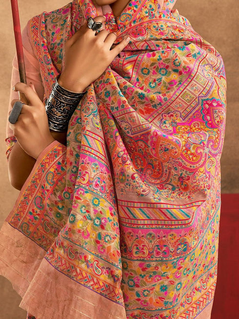 Vasthrlay Paithani Unstitched Elegant Traditional Saree