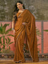 Vasthrlay Sequins Embroidery Black Saree