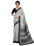 Vasthrlay Bandhani Printed Unstitched Black Saree