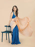 VasthrlayCrushed Pleated Unstitched Yellow Free Ethnic Wear