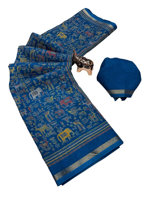 Vasthrlay Ghicha Kalamkari Print