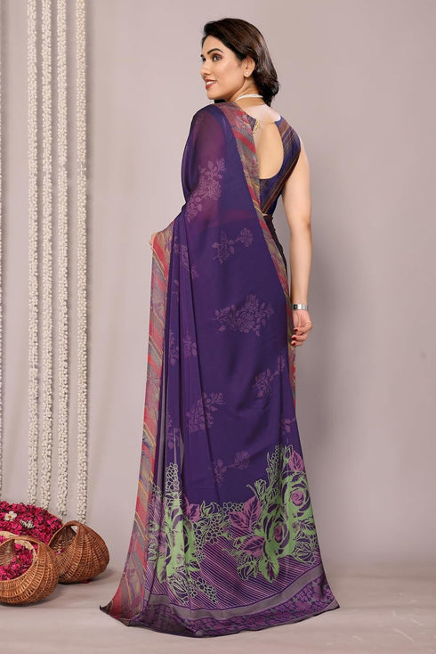 Vasthrlay Fashion Chiffon Georgette Dark Ethnic Wear