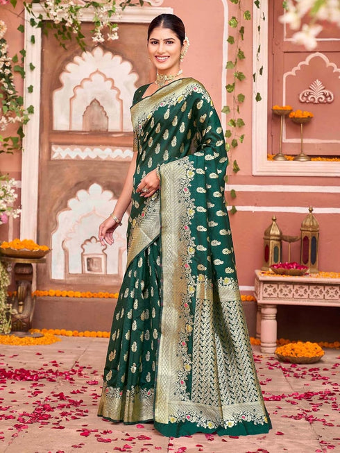 Vasthrlay Womens Weaving Unstitched Lavender Saree