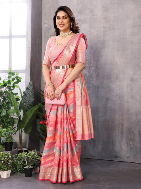 Vasthrlay Jacquard Unstitched Saree