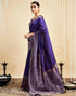 Vasthrlay Womens Banarasi Jacquard Sky Blue Saree