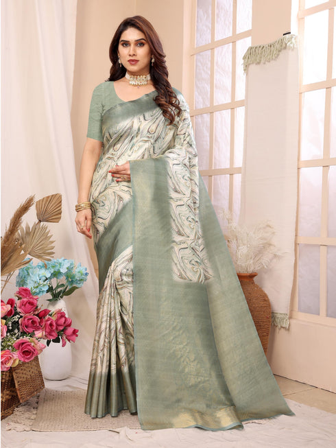 Vasthrlay Kanjivaram Unstitched Saree