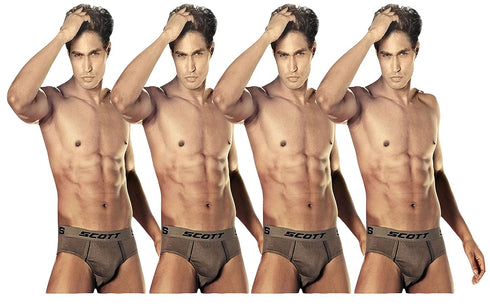 Dixcy Scott Men's Cotton Briefs (Pack of 1) (Bhar3157_Multicolour_80 CM)