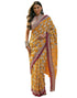 Vasthrlay Womens Printed Unstitched Maroon Saree