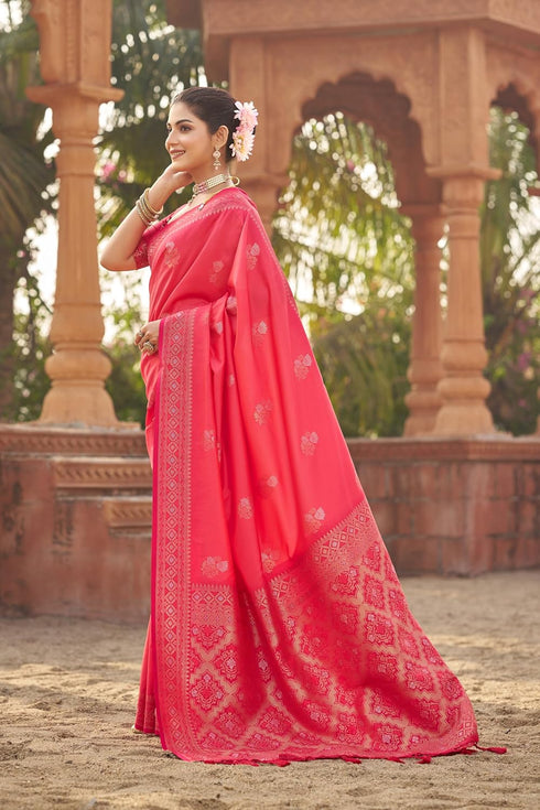 Vasthrlay Kanjivaram Unstitched Jacquard Stylish Saree