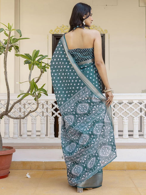 Vasthrlay Shimmer Georgette Rama Saree