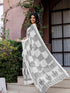 Vasthrlay Womens Printed Unstitched Multicolor Saree