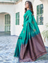 Vasthrlay Banarasi Jacquard Unstitched 3697s120n Teal
