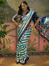 Vasthrlay Womens Printed Unstitched Beige Saree