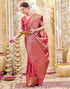 Vasthrlay Womens Weaving Unstitched Light Green Saree