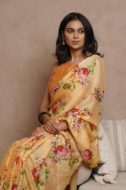 Vasthrlay Fashion Chiffon Georgette Dusty Ethnic Wear