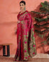Vasthrlay Banarasi Jacquard Unstitched Pink Saree