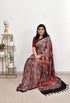 Vasthrlay Ajrakh Saree Crepe