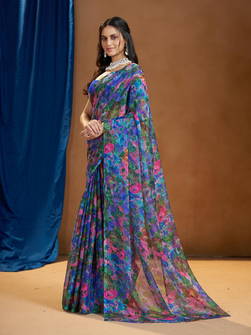 Vasthrlay Chiffon Floral Saree