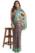 Vasthrlay Fashion Polyester Printed Black Ethnic Wear
