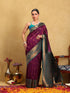 Vasthrlay Banarasi Unstitched Saree