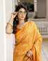 Vasthrlay Bandhani Printed Unstitched Wine Saree