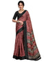 Vasthrlay Bandhani Printed Unstitched Black Saree
